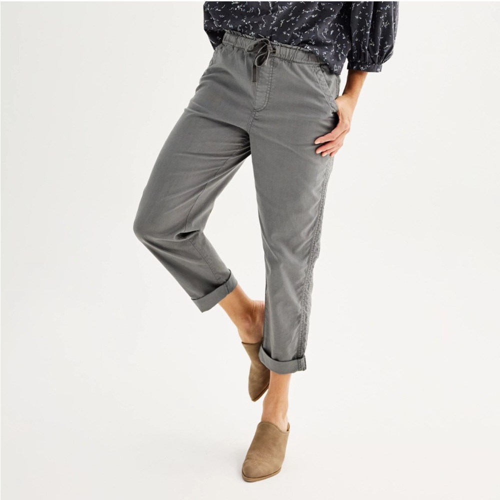 Sonoma Women's Gray Ankle Pants